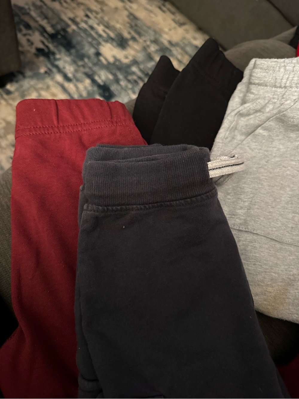 Kids Fleece Jogger Pants - Navy, Maroon, Black & Gray